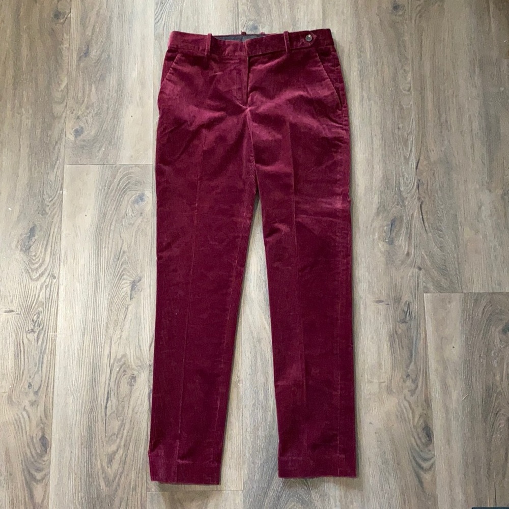 THEORY | Eggplant lush corduroy slacks